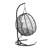 Single Person Folding Hanging Egg Chair with HDPE Wicker, Outdoor Patio Egg Chair with Iron Frame, 330 lb Weight Capacity-170703385-170703387