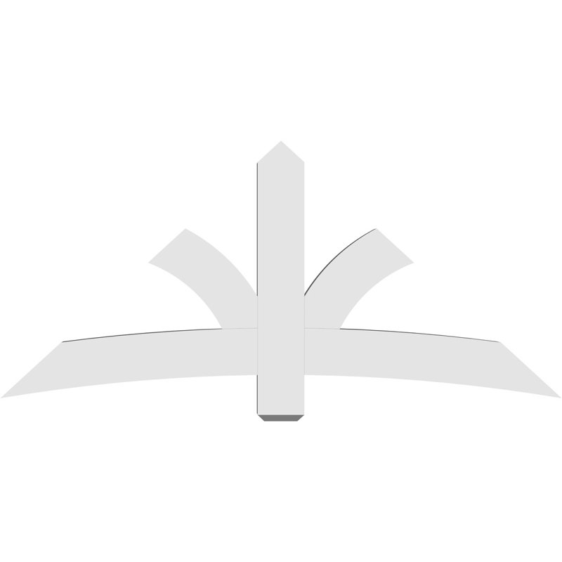 Support pour pignon Davenport, H 33 po x l 72 po (pas: 11/12), P 4 po x F 6 po, PVC