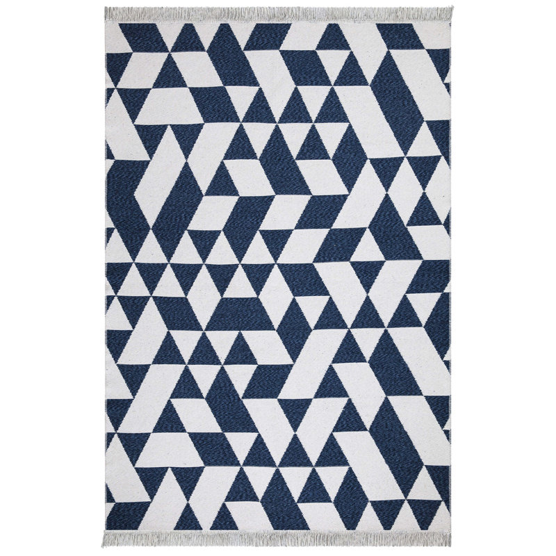 Prickett Cotton Argyle Indoor Rug, Rectangle 2'8" x 5'