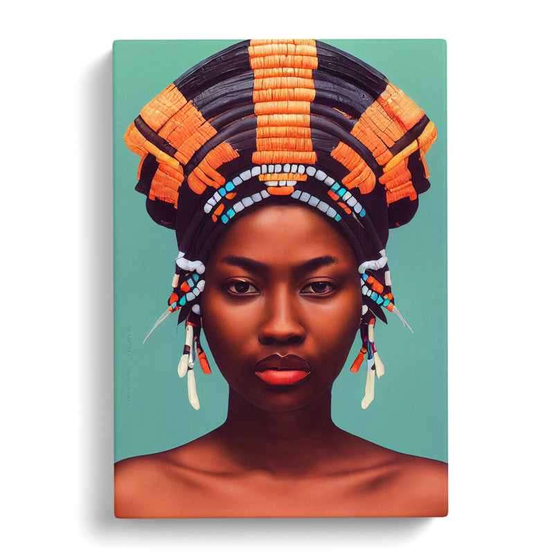 Portrait Of A Royal Woman No.3 - Wrapped Canvas, 60cm H x 40cm W x 3cm D