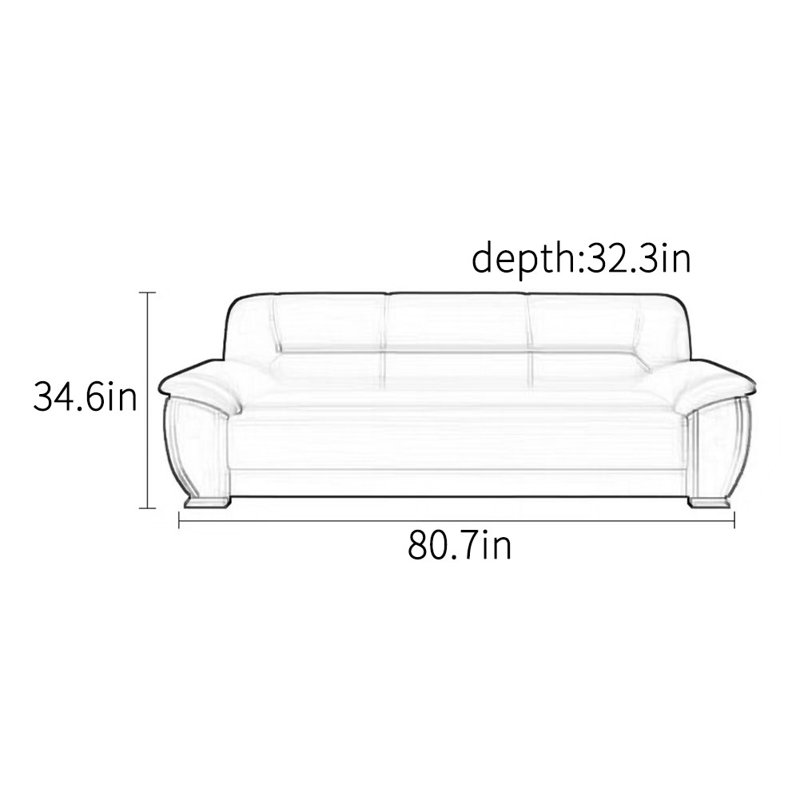Modern classic high-end office sofa