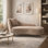 Chaise longue incurvée avec pieds robustes