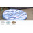 22" Round Tufted Floor Cushions for Floor or Outdoor Chair - Seaside Stripes-775418038