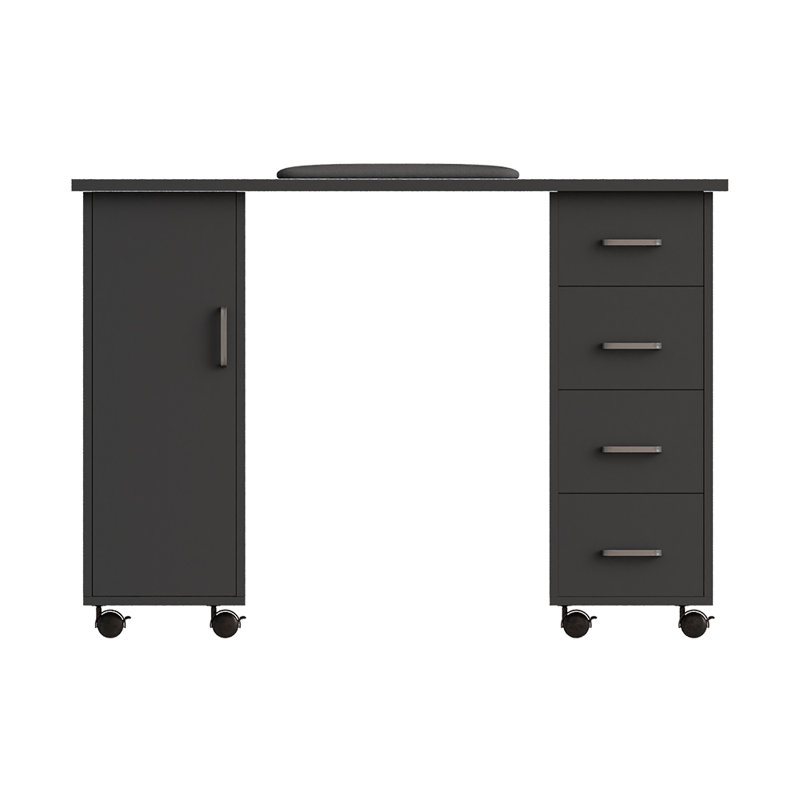 E1-grade Particleboard Makeup Organiser, Dark Grey