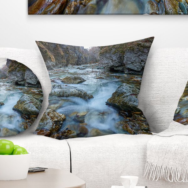 DesignArt Landscape Reversible Throw Pillow | Wayfair