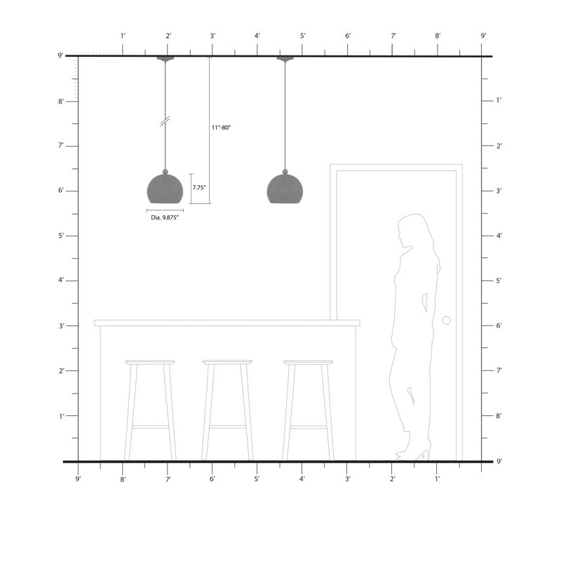 Bion 1 - Light Pendant, White