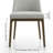 7-Piece Dining Table Set, Seats 6, 82.7" Superellipse Oak Table with Wood Panel Legs & 6 Curved-Back Grey Chairs