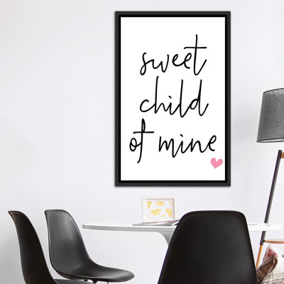«Sweet Child of Mine», reproduction d'art textuel
