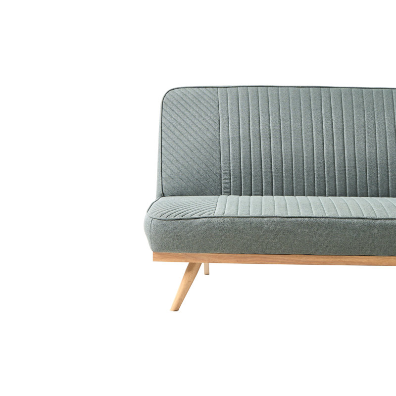 2 Seater Fabric Sofa Bed, Green