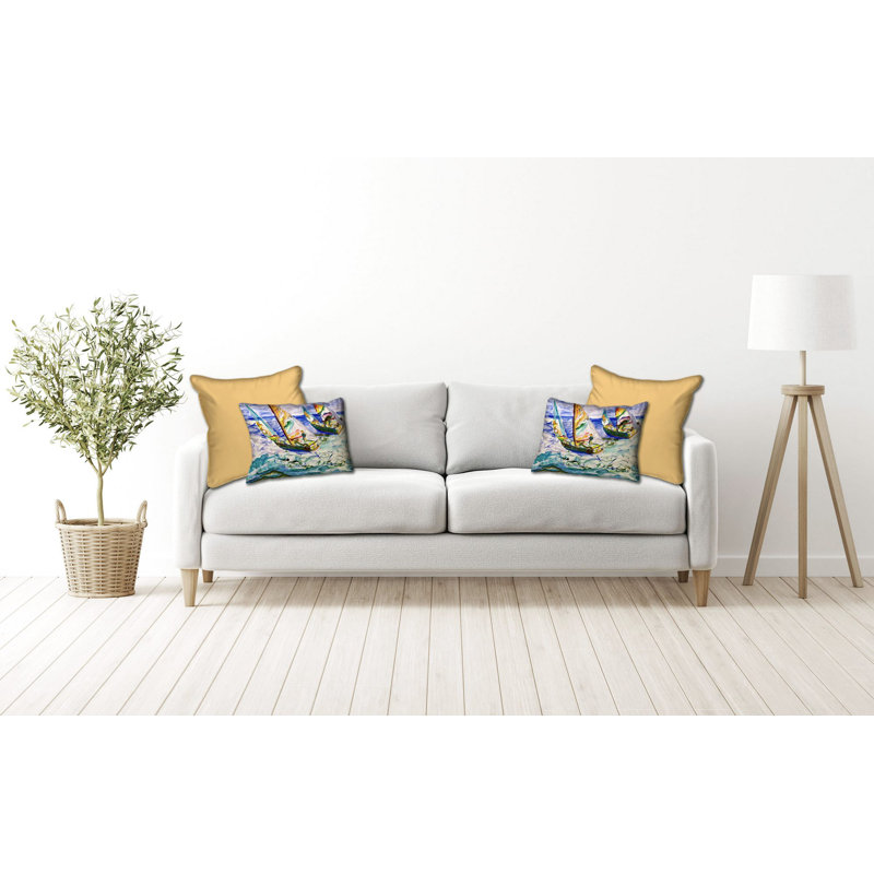 Housse et insert de coussin rectangulaire en polyester pour l'extérieur, H 16 po x l 20 po