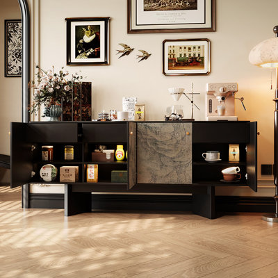 Buffet de style rétro et minimaliste