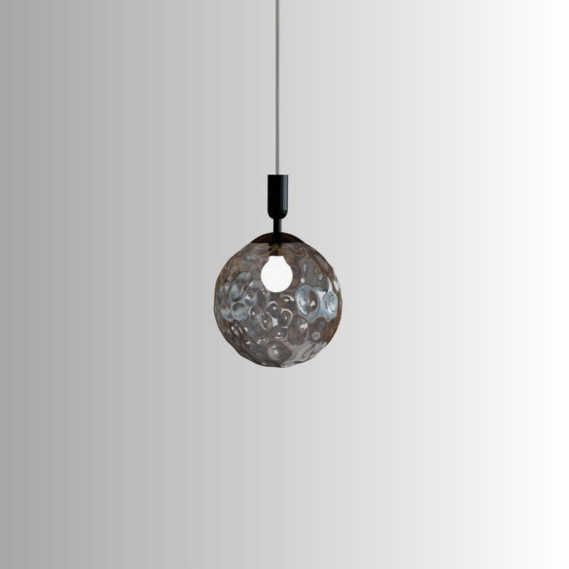 Deina 1 - Light Matte Black Sphere Pendant