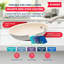 23-Piece Pots and Pans Set, Nonstick Cookware & Bakeware with Plaid Pattern, Stackable, Dishwasher & Oven Safe, White Marble
