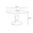 Walnut&Black Round Solid Wood Dining table-1584691828