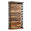 Bibliothèque de style campagnard 70,87 "avec structure en métal robuste, mobilier haut de gamme haut de gamme