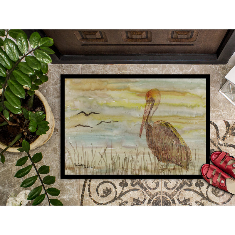 Tapis d’extérieur antidérapant intérieur/extérieur antidérapant pelican Samira, Rectangle 1 pi 5 po x 2 pi 2 po