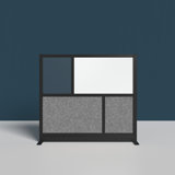 Harmony Workflow Modular Wall with Frame - 53" x 48" Starter Wall with Whiteboard