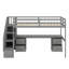 Base de lit simple avec bureau et tiroir-1127008597