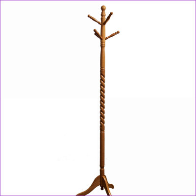 Portemanteaux en bois naturel de 71,5 po de hauteur | Bois | Brun