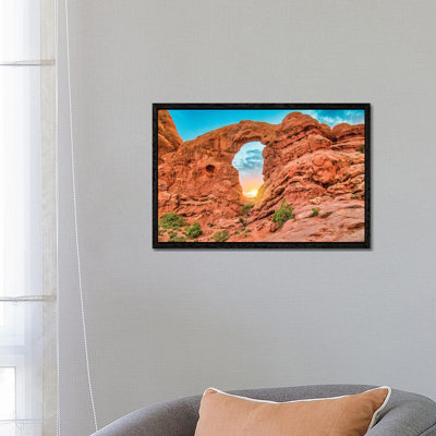 Desert Arch Sunset 1 Piece Wall Art on Canvas