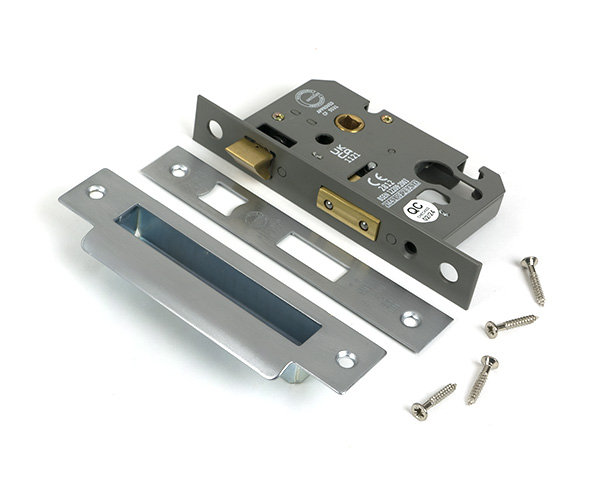 Euro Profile Sash Lock, Satin Chrome
