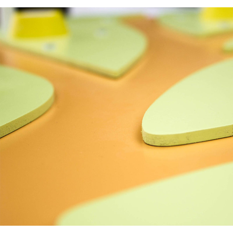 Duda LED Flush Mount, Lime green and salmon