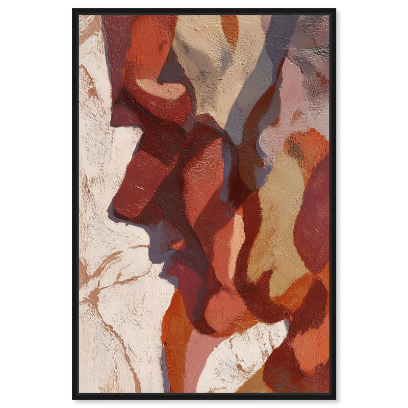 «Warmth of the Earth II», reproduction d'art sur toile par Art Remedy, cadre noir, 36 x 54, H 55 po x l 37 po
