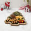 Holiday Serveware 14" MANGO WOOD W/ ENAMEL CHRISTMAS TREE