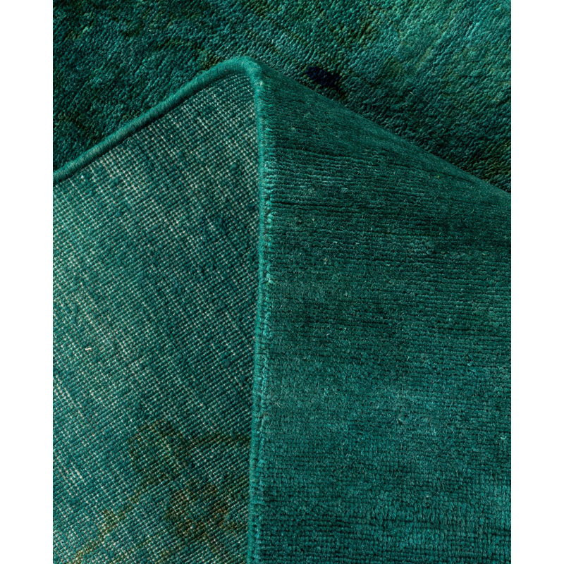 Overdyed One-of-a-Kind 3' 10" X 5' 10" Hand Knotted Area Rug