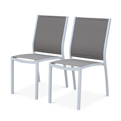 Dancer Stacking Patio Dining Side Chair with Cushion
