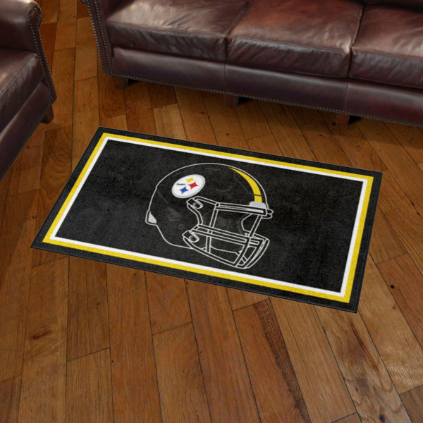 Officially Licensed NFL Pittsburgh Steelers 27 Round Vintage Logo Rug