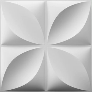 Accents muraux 3D 19,7 po x 19,7 po pour décoration murale intérieure, panneaux muraux décoratifs pour salon, chambre à coucher, hôtel (ensemble de 12) (Ensemble de 12)