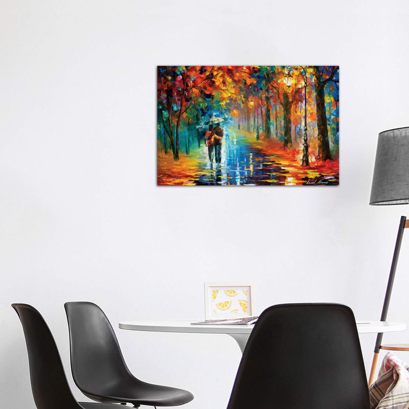 " Autumn Hug " by Leonid Afremov, 26" H x 40" W x 1.5" D, No Frame, Wrapped Canvas