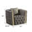 Doruk 43.6'' Velvet Armchair-850054941