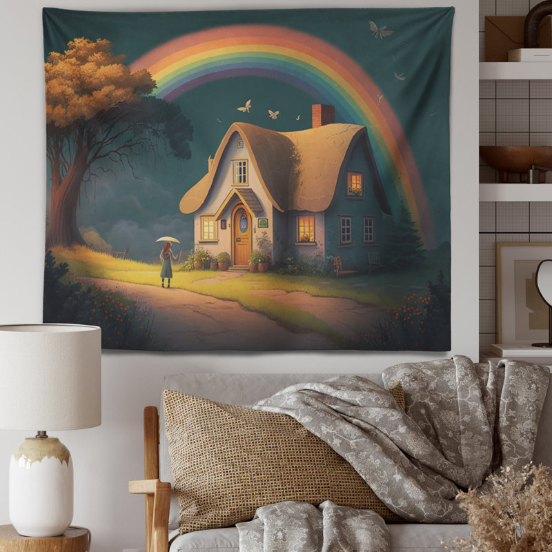 - Tapisserie murale chalet Lake House, H 50 po x l 60 po