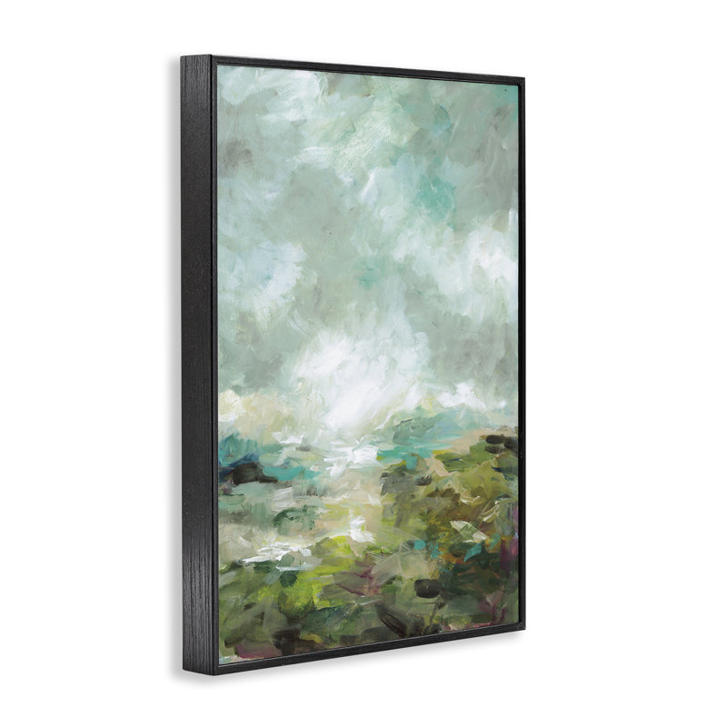 Projecteur de vue abstrait encadré, design par Wani Pasion, H 18 po x l 12 po, Giclée encadrée noir minuit