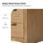 Egon 62'' W Modern Fully Assembled 6-Drawer Solid Wood Dresser with Hidden Drawer and Fully Velvet-lined