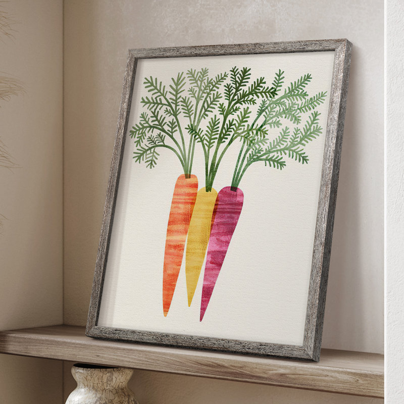 Reproduction encadrée Organic Veg III - bois massif, H 11 po x l 9 po