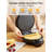 FOHERE Waffle Cone Maker Machine Ice Cream Bowl Maker With Browning Control, Nonstick, 7.5” Thin Waffle For Home Kitchen, Cone Roller
