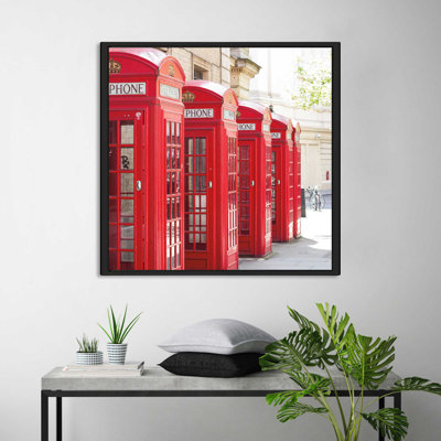 «Covent Garden Téléphone Boxes», reproduction de photo sur toile