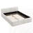 Boucle Thick Headboard Platform Bed-1938942866