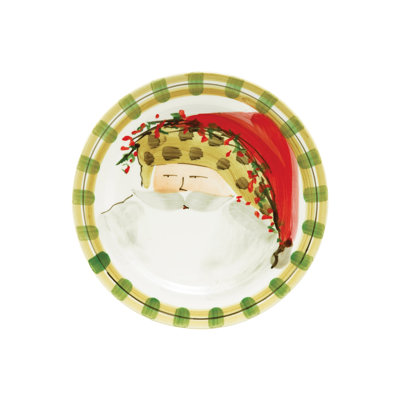Old St. Nick Handmade Earthenware Salad/Dessert Plate