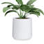 Petit pot à fleurs d'intérieur / extérieur conique en fibre K13 Nest de H 13 po x P 12,6 po (tricorne noir) Kute Nest - ouverture de pot 10 po-114407576-114407580