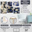 Rella - Ensemble de 5 impressions murales sur toile florale-103333603