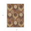 Tapis intérieur / extérieur lavable beige cuivré et taupe 10 pi x 14 pi