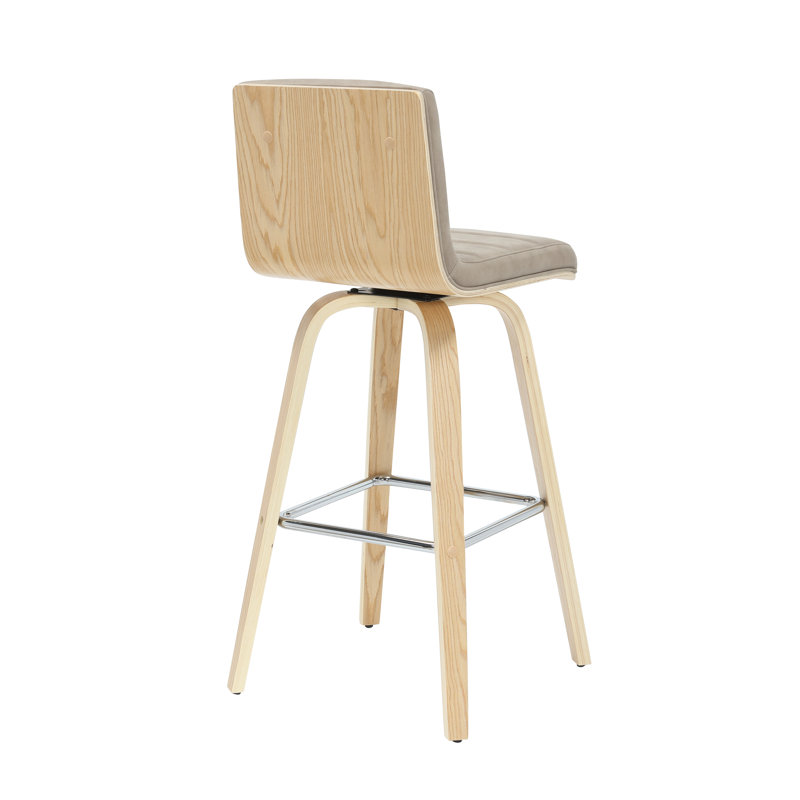 Werth 39,5 po H Ensemble de 2 tabourets de bar en taupe vintage, 39.5", Taupe