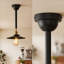 Industrial Metal Ceiling Rose Canopy Light Kit, 100mm Single Hole Side Fitting with M20 Female Thread for Pendant and Chandelier Lighting-133076042