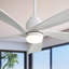 Ventilateur de plafond moderne de 52 pouces avec lumière DEL à intensité variable et 5 pales en bois massif avec moteur à courant continu réversible et télécommande-1744890027