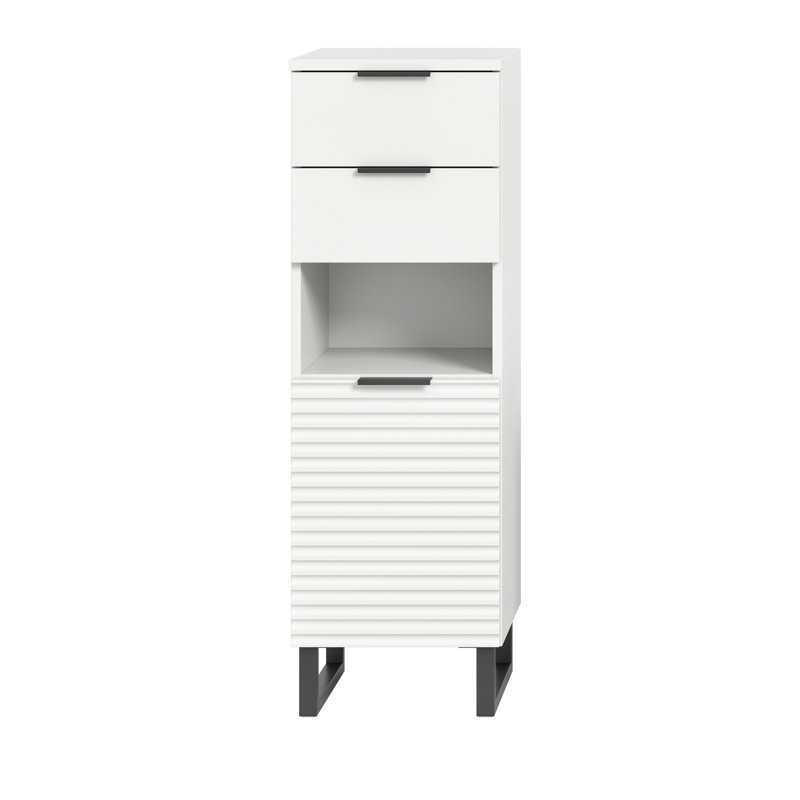 Nevide 35cm W x 110cm H x 34cm D Freestanding Bathroom Cabinet