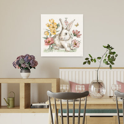 «Garden Whispers II», art abstrait du printemps